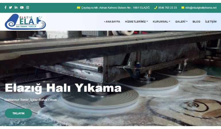 Elazığ Halı Yıkama Web Sitesi